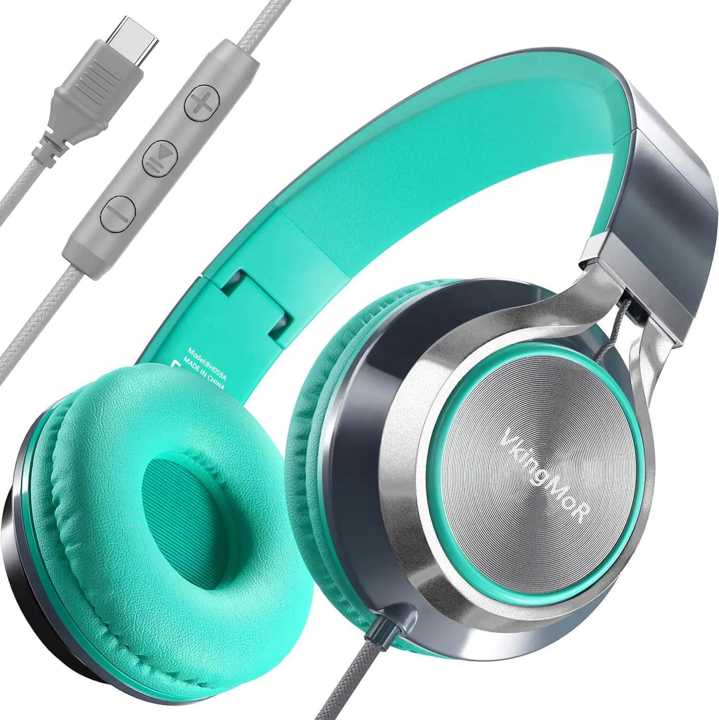 VkingMoR Wired Headphones with Mic & Volume Control