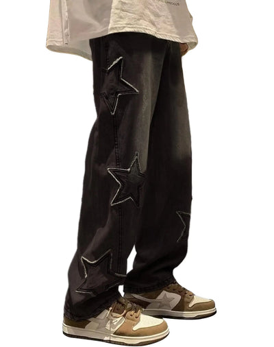 Kisswow Star Jeans Y2k Cargo Pants Women High Waist Cyber