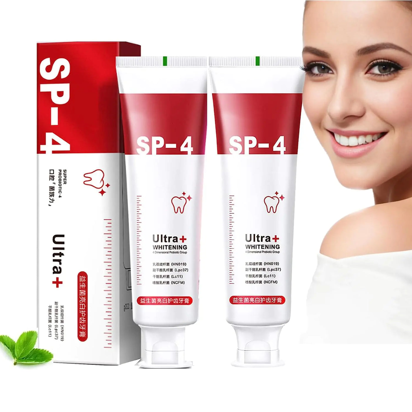 2PC Sp-4 Probiotic Toothpaste Whitening
