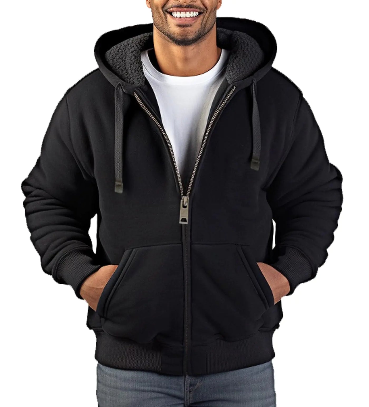 Zerenfy Hoodies for Men Heavyweight Sherpa Fleece