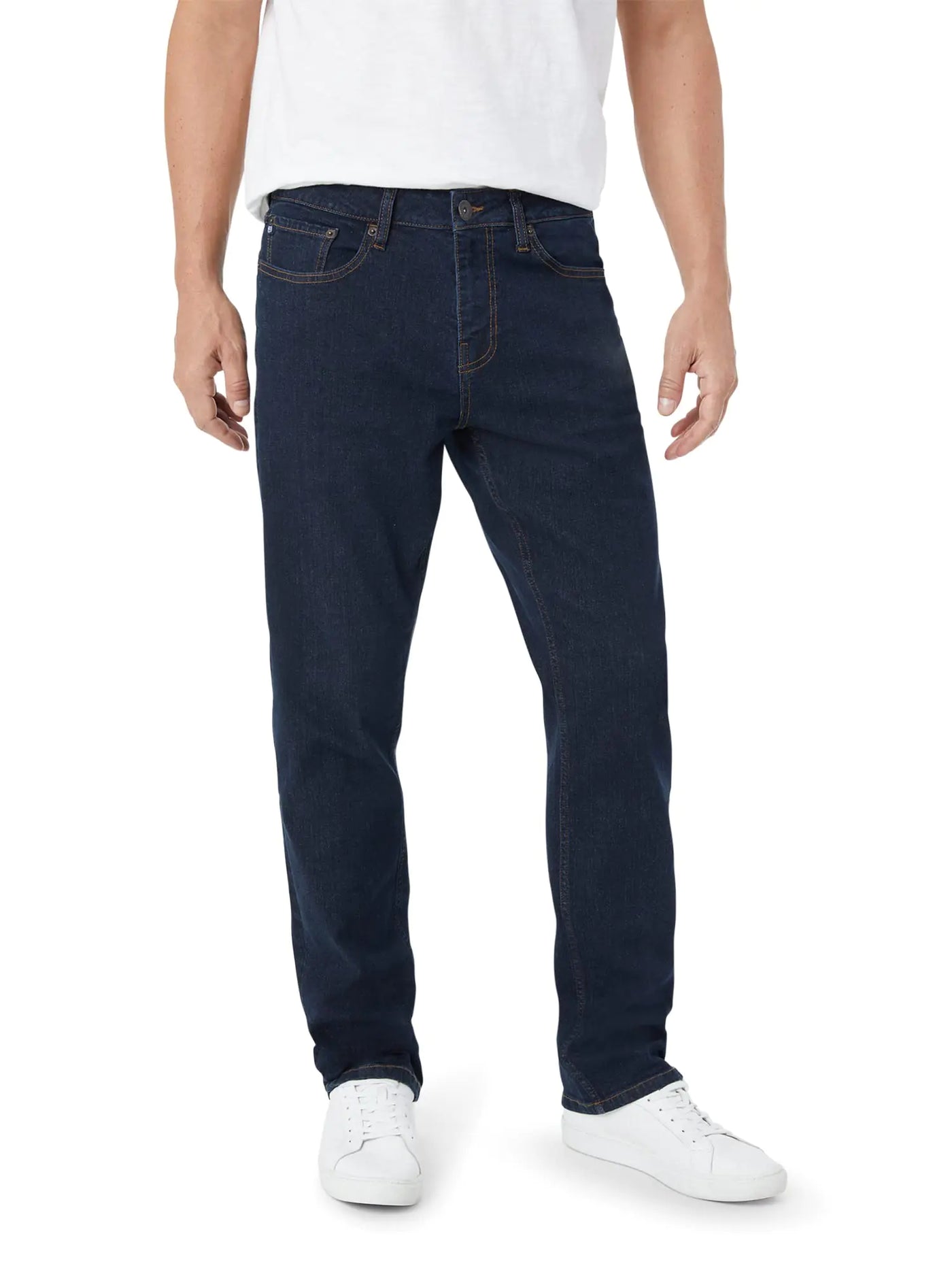 Chaps Mens Jeans - Straight Leg Comfort Stretch Denim Jeans